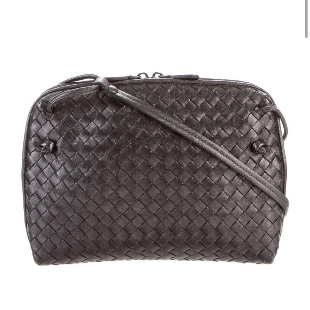 Bottega Veneta Woven Black Crossbody Bag